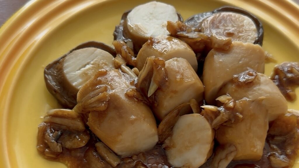 Korean Braised King Oyster Mushrooms
