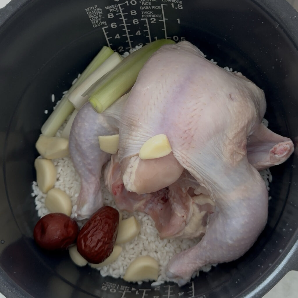 Rice Cooker Samgyetang (Korean Ginseng Chicken Soup) Img 5424 1 1024x1024