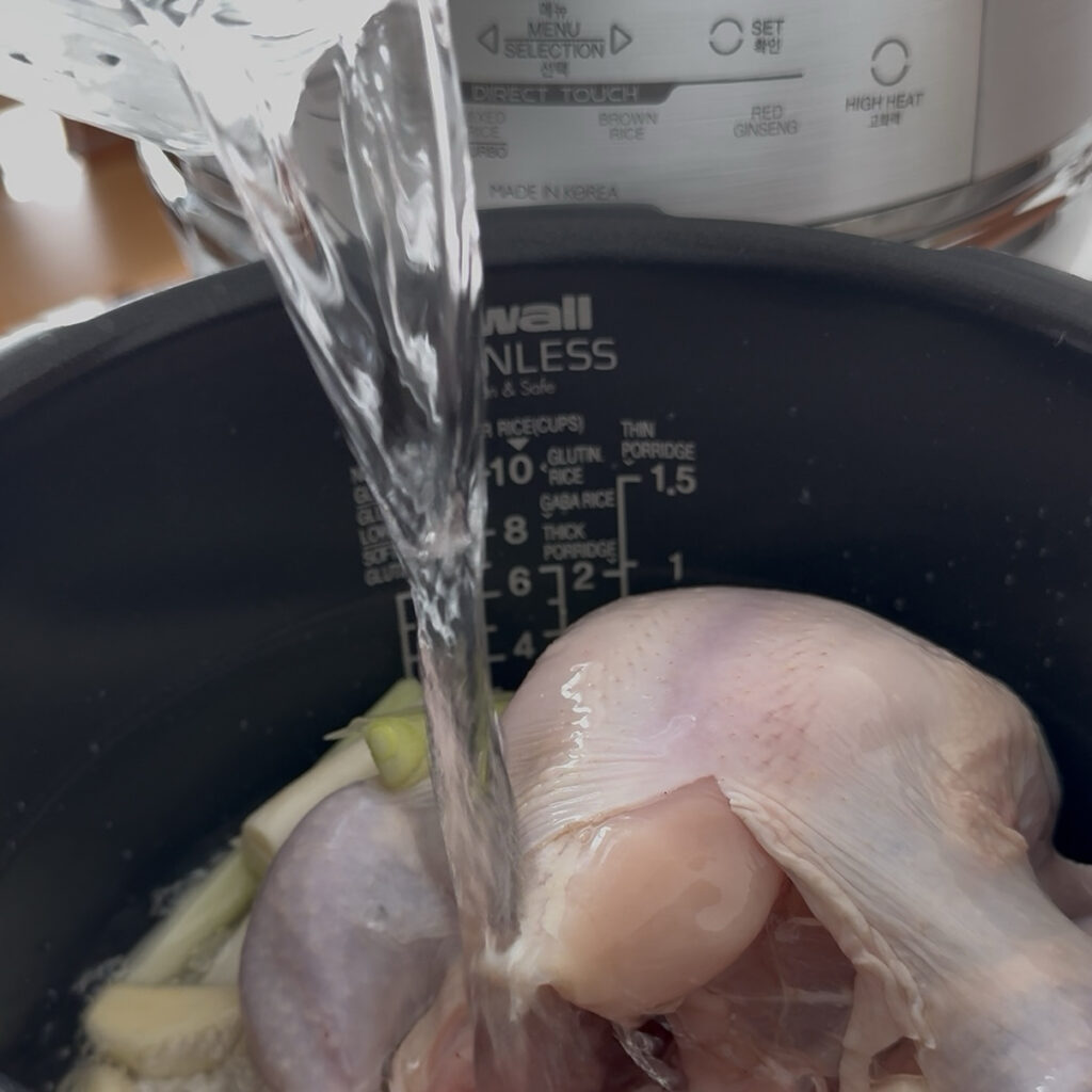 Rice Cooker Samgyetang (Korean Ginseng Chicken Soup) Img 5425 1024x1024
