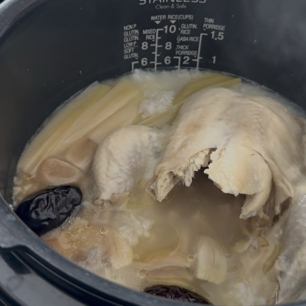 Rice Cooker Samgyetang (Korean Ginseng Chicken Soup) Img 5427 1024x1024