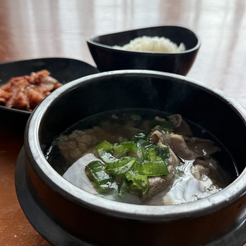 Homemade Korean Galbitang with beef brisket