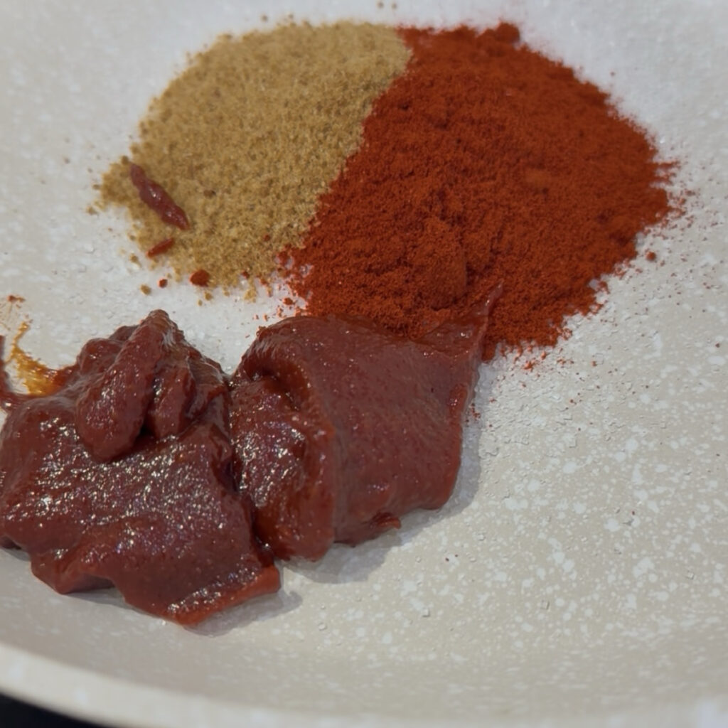 Korean tteokbokki sauce in a pan