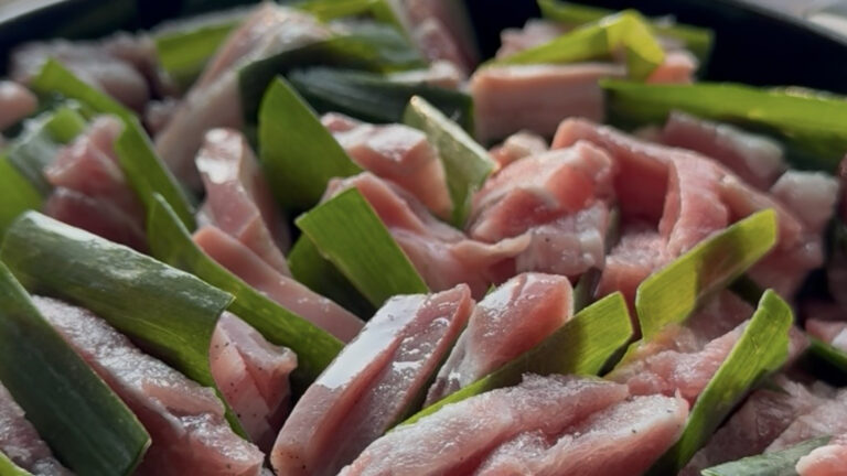 Korean Green Onion Pork (Daepa Suyuk)