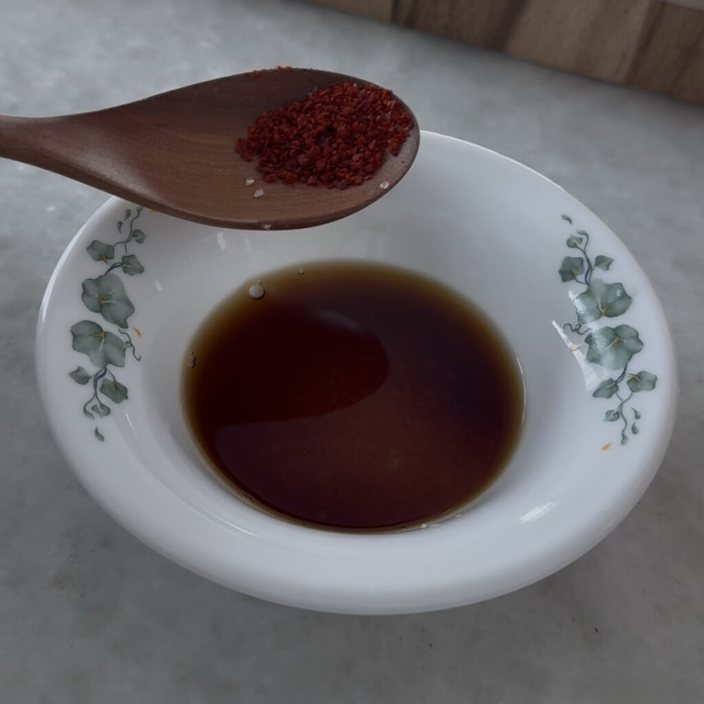 soy dipping sauce for zucchini pancakes