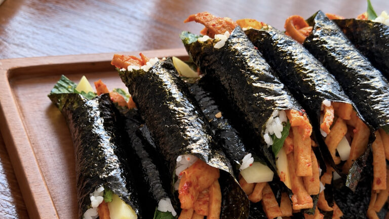 Spicy Korean Fish Cake Gimbap Recipe